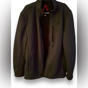 Gerry Full-zip Heavyweight Waffle Fleece Lined Jacket - Gun Metal Gray L EUC